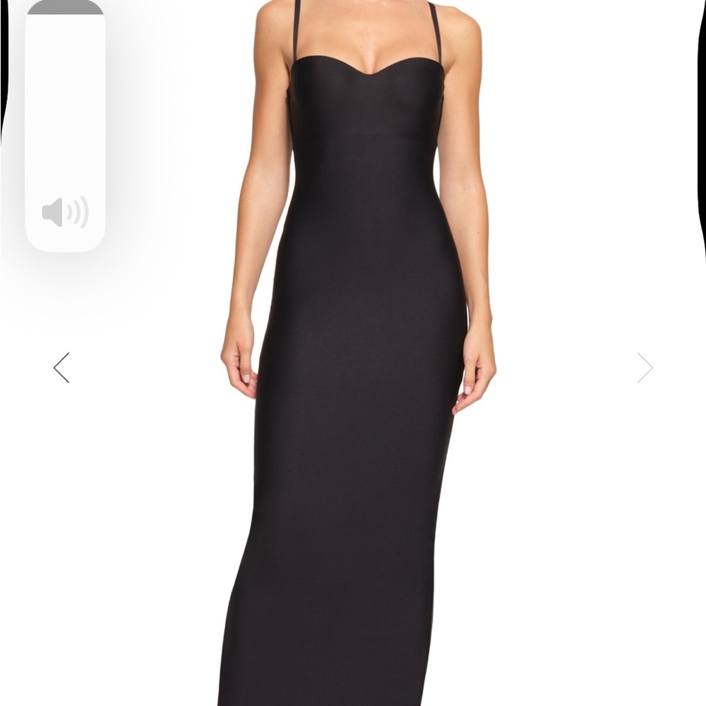 SKIMS Body Underwire Black Maxi Dress (worn once)